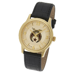 Gold Tone Bulova Shriner Masonic Watch #555 MSW113